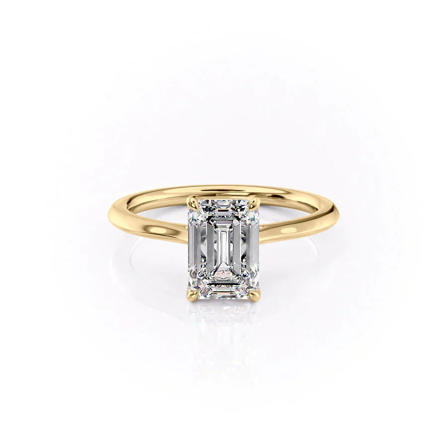 The Madison Set With A 1 Carat Emerald Lab Diamond