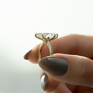The Madison Set With A 1 Carat Marquise Lab Diamond