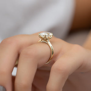 The Madison Set With A 1 Carat Marquise Lab Diamond