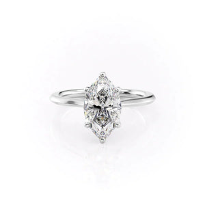 The Madison Set With A 1.5 Carat Marquise Lab Diamond