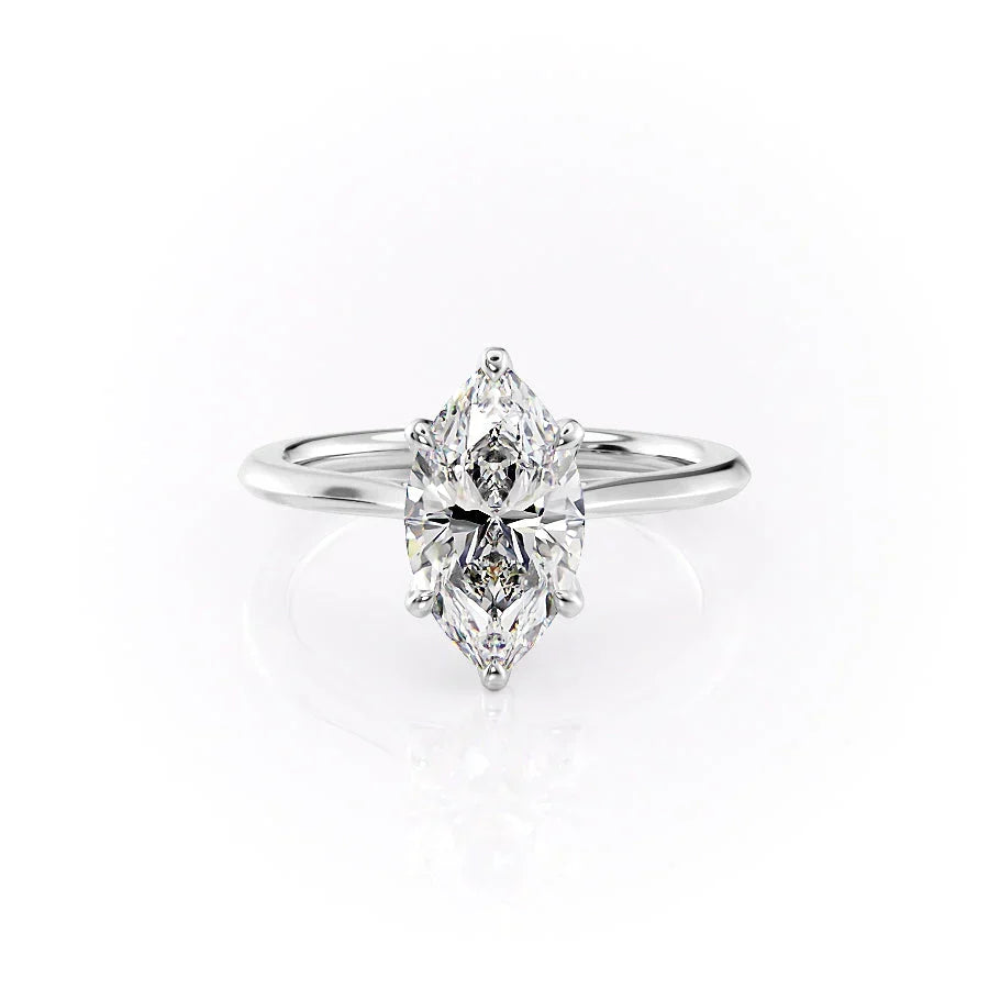 The Madison Set With A Marquise Moissanite