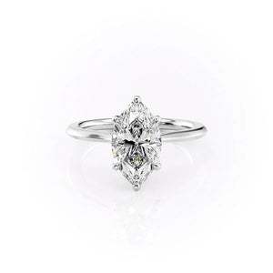 The Madison Set With A Marquise Moissanite