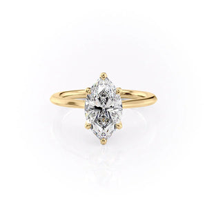 The Madison Set With A Marquise Moissanite