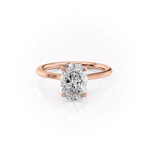 The Madison Set With A 4.5 Carat Oval Moissanite