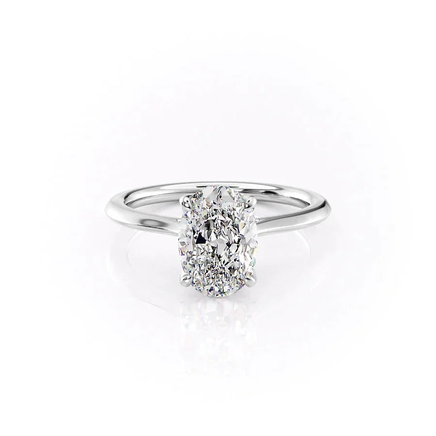 The Madison Set With A Oval Moissanite