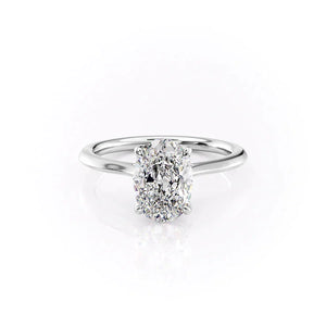 The Madison Set With A Oval Moissanite
