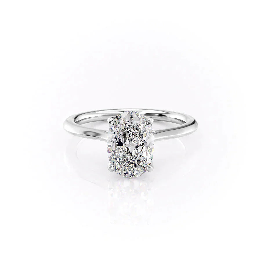 The Madison Set With A 2.5 Carat Oval Lab Diamond
