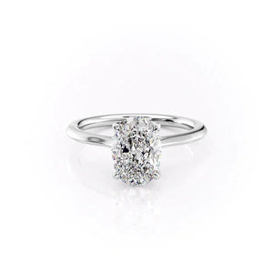 The Madison Set With A 1.5 Carat Oval Lab Diamond