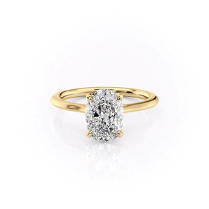 The Madison Set With A 3.5 Carat Oval Moissanite