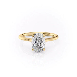 The Madison Set With A Oval Moissanite