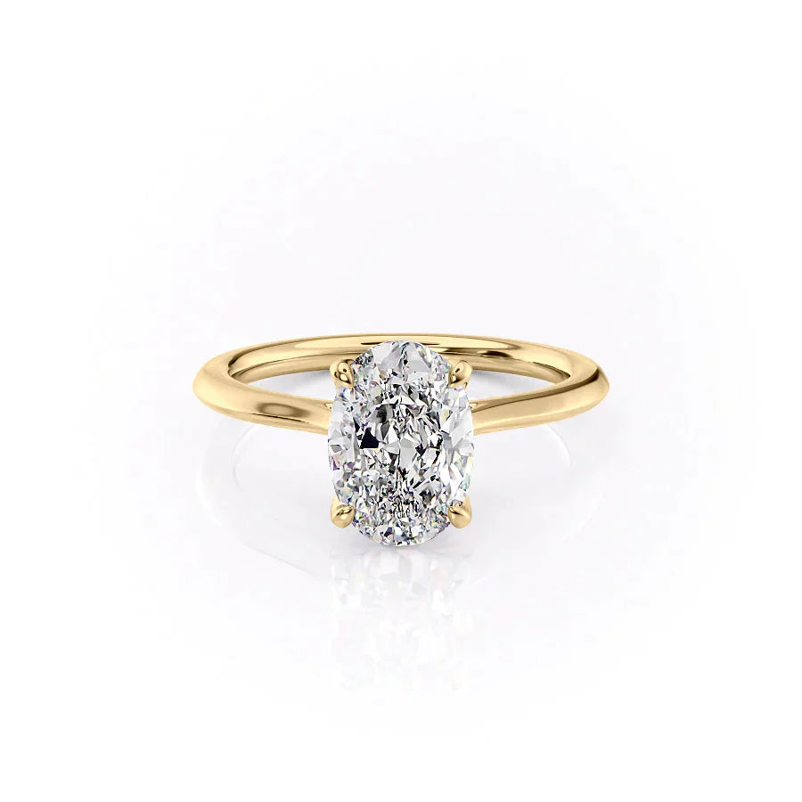 The Madison Set With A 1.5 Carat Oval Lab Diamond