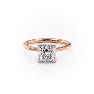 The Madison Set With A Princess Moissanite