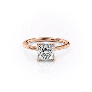 The Madison Set With A 1.5 Carat Princess Moissanite