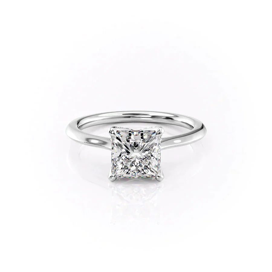 The Madison Set With A 2.5 Carat Princess Moissanite