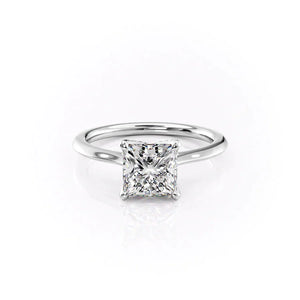 The Madison Set With A 3.5 Carat Princess Moissanite
