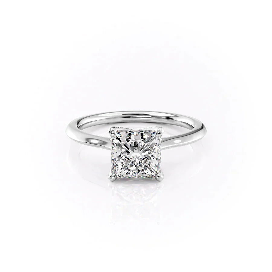The Madison Set With A Princess Moissanite