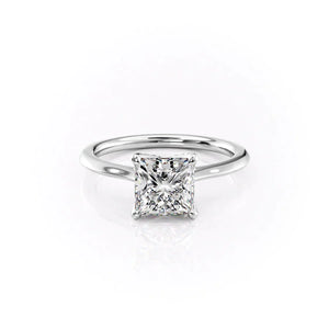 The Madison Set With A Princess Moissanite