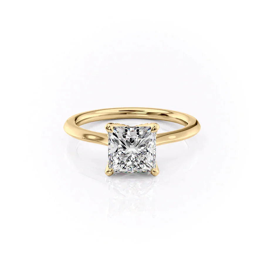 The Madison Set With A 4.5 Carat Princess Moissanite