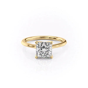 The Madison Set With A 1 Carat Princess Lab Diamond