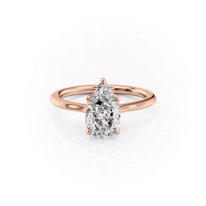 The Madison Set With A Pear Moissanite