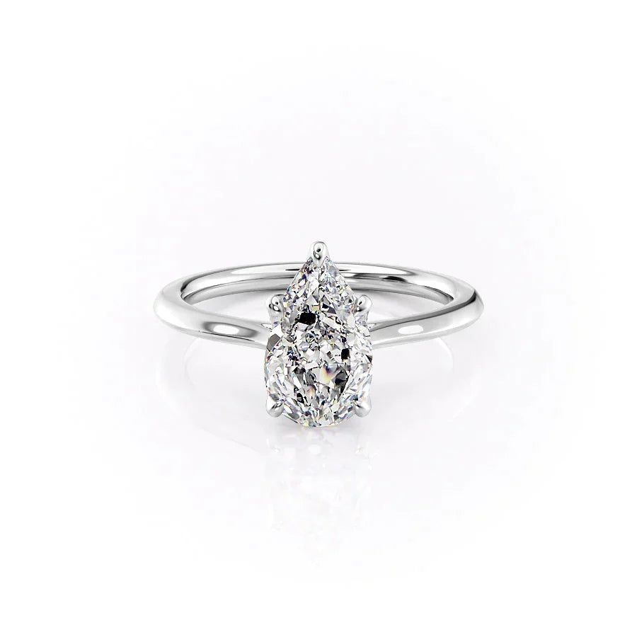 The Madison Set With A Pear Moissanite
