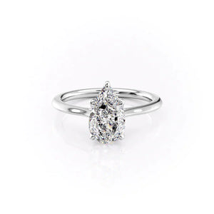 The Madison Set With A 3 Carat Pear Lab Diamond