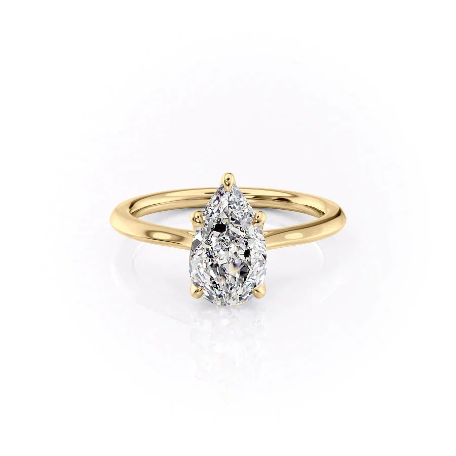 The Madison Set With A 1.5 Carat Pear Lab Diamond