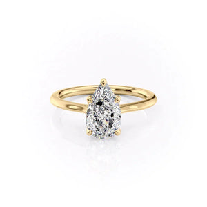 The Madison Set With A Pear Moissanite