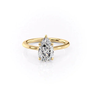 The Madison Set With A 2 Carat Pear Lab Diamond