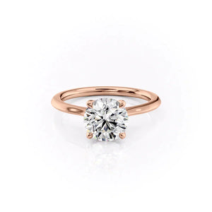 The Madison Set With A Round Moissanite