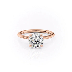 The Madison Set With A 4.5 Carat Round Moissanite