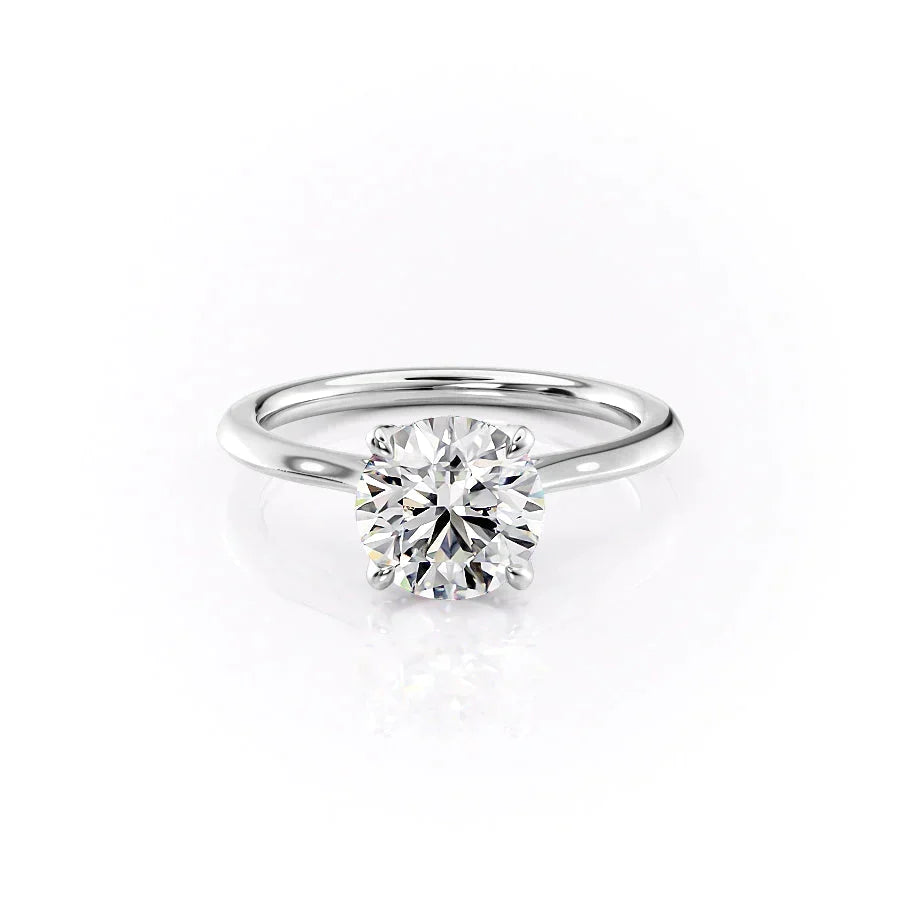 The Madison Set With A Round Moissanite