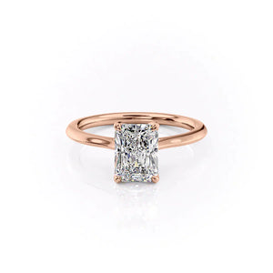 The Madison Set With A 2.5 Carat Radiant Lab Diamond
