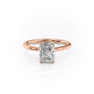 The Madison Set With A Radiant Moissanite