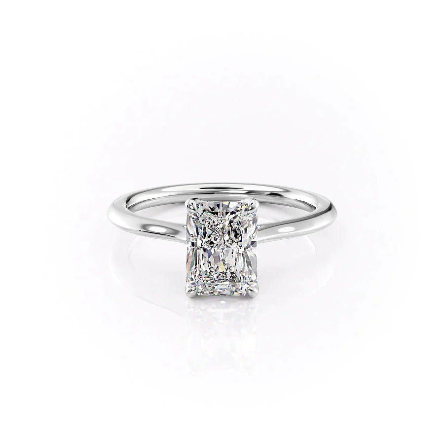 The Madison Set With A Radiant Moissanite