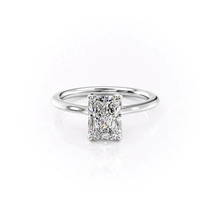 The Madison Set With A Radiant Moissanite