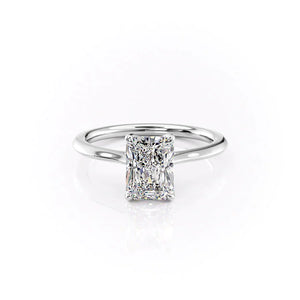 The Madison Set With A 4.5 Carat Radiant Moissanite
