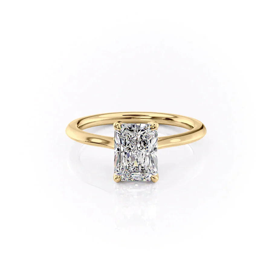 The Madison Set With A 1.5 Carat Radiant Moissanite