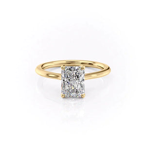The Madison Set With A 3.5 Carat Radiant Moissanite
