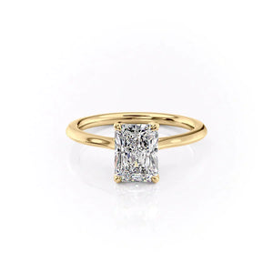 The Madison Set With A Radiant Moissanite