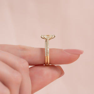 The Pave Madison Set With A 2 Carat Marquise Lab Diamond