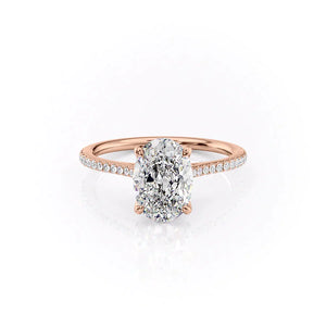 The Pave Madison Set With A 2 Carat Oval Lab Diamond