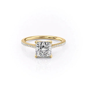 The Pave Madison Set With A 2 Carat Princess Lab Diamond