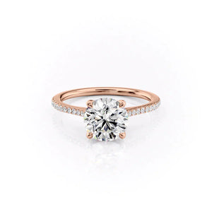 The Pave Madison Set With A 2 Carat Round Lab Diamond