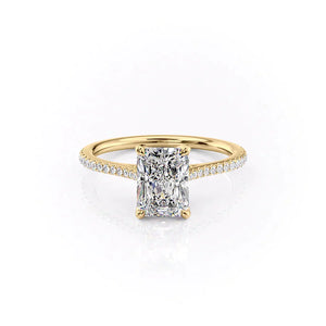 The Pave Madison Set With A 2 Carat Radiant Lab Diamond