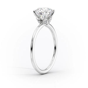 The Luna Set With A 4.5 Carat Princess Moissanite