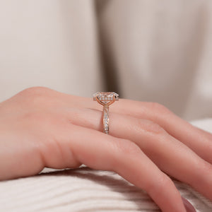The Caroline Set With A 1 Carat Oval Lab Diamond