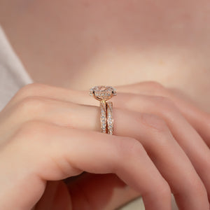The Caroline Set With A 1 Carat Oval Lab Diamond