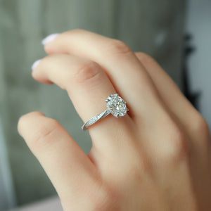 The Caroline Set With A 2 Carat Oval Lab Diamond