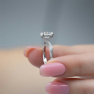 The Caroline Set With A 2 Carat Oval Lab Diamond